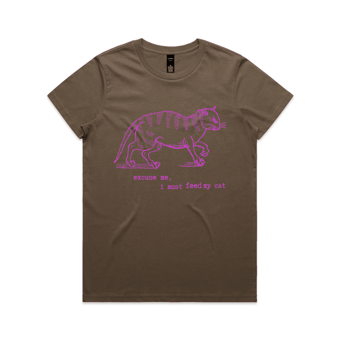 I must feed my cat | vintage design t-shirt - women's regular fit