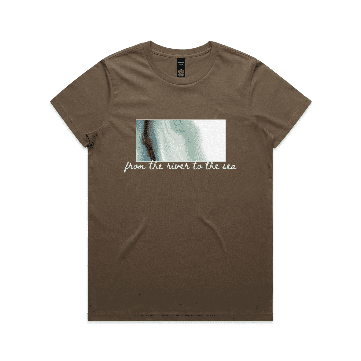 river to sea | protest tee - maple