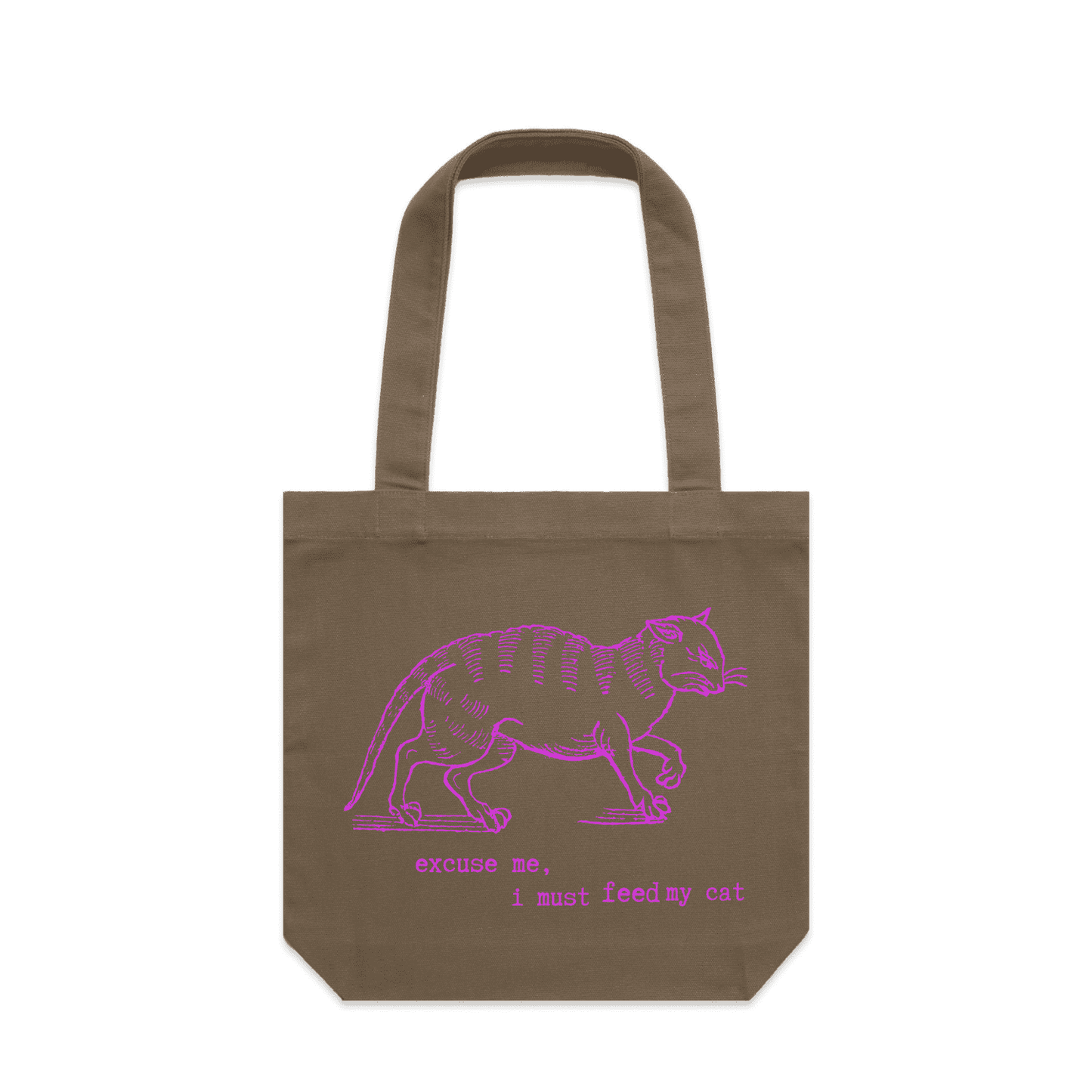 I must feed my cat | vintage design tote