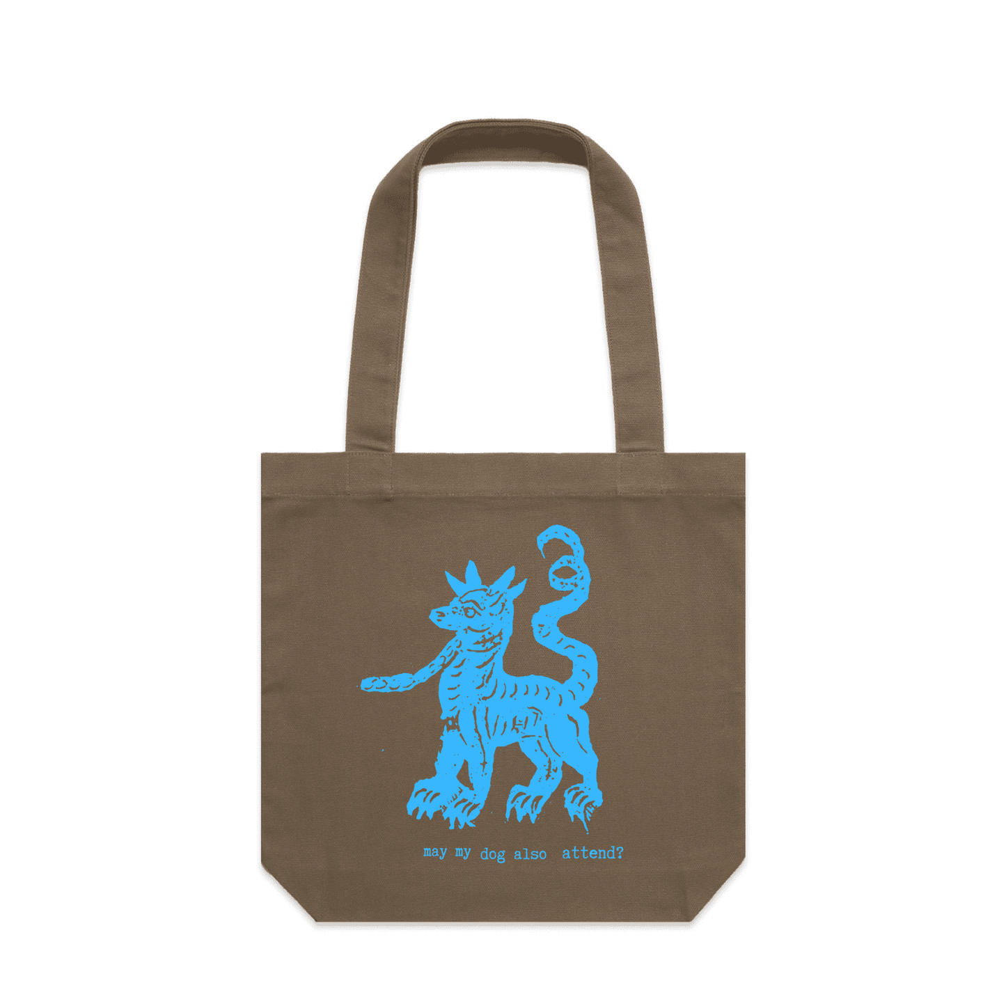 may my dog also attend? | witchy dog lover - canvas tote bag