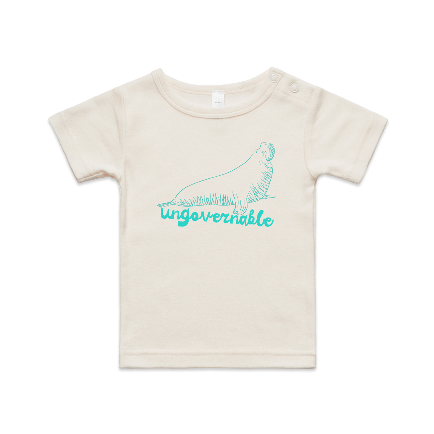 neil the seal for kids - ungovernable - mini graphic t-shirt
