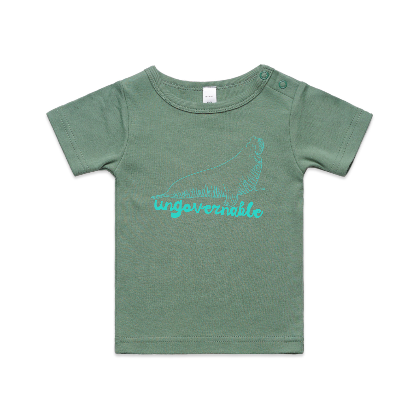 neil the seal for kids - ungovernable - mini graphic t-shirt