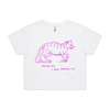 I must feed my cat | vintage design t-shirt - women's crop