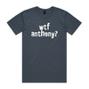 wtf anthony? political t-shirt in petrol blue — fthis