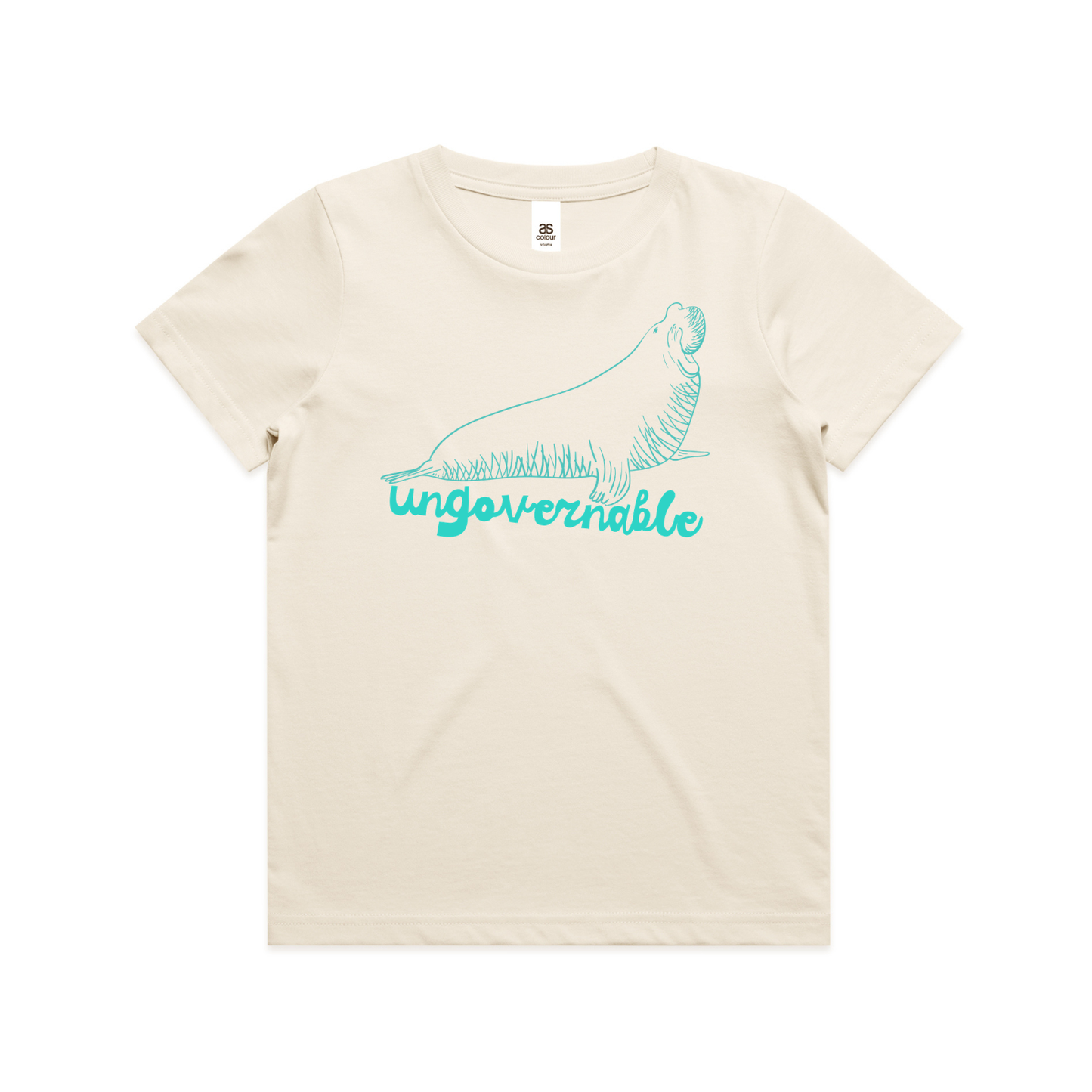 neil the seal for kids - ungovernable - mini graphic t-shirt