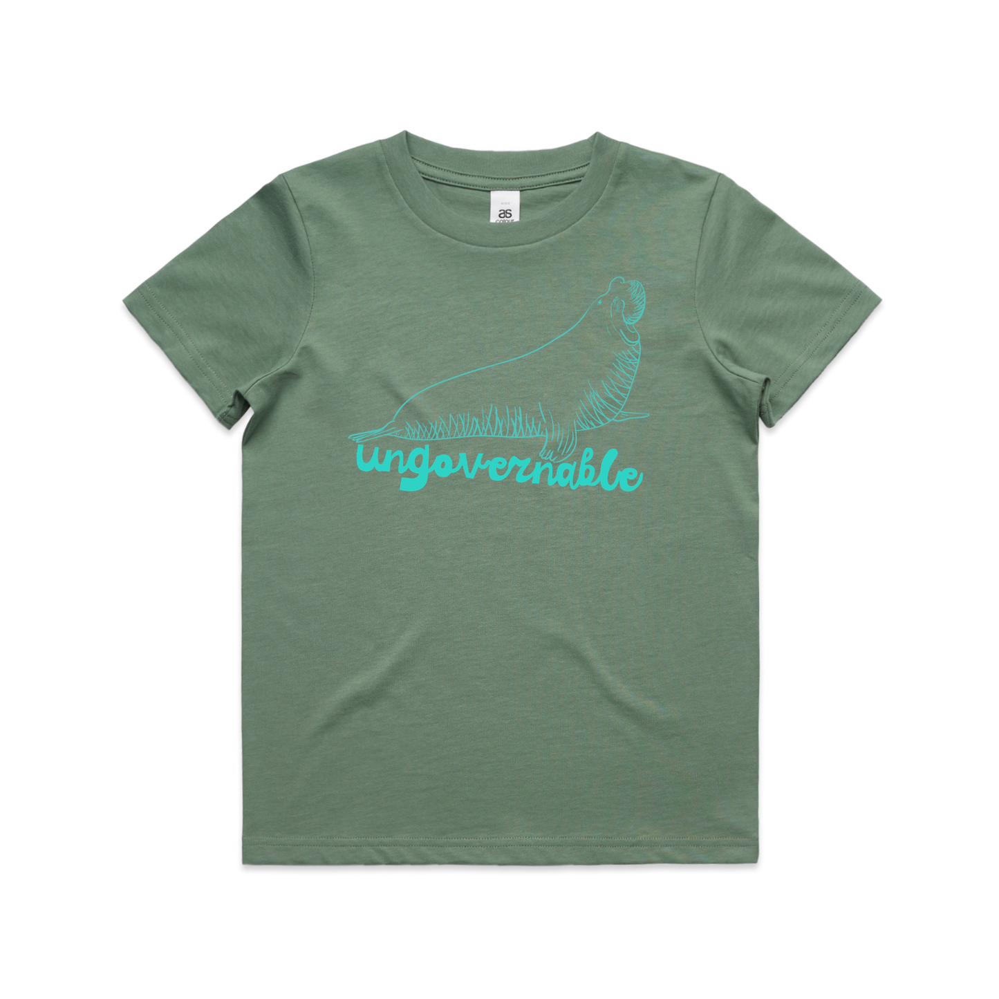 neil the seal for kids - ungovernable - mini graphic t-shirt